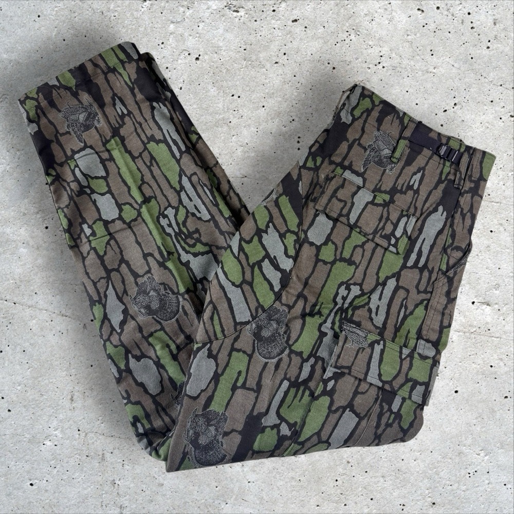 NOS Trebark Turkey Camo Chamois Cargo Pants Sz XL Long Chamois Cloth USA NWTF